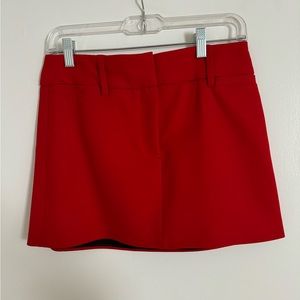 Zara red mini skirt XS NWT